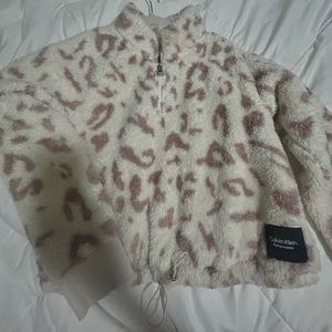 Calvin Klein Performance Jackets and Coats White and Pink animal print Medium